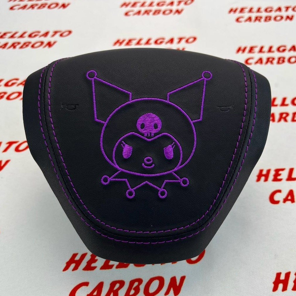 # **Custom 2021 Tesla Model Y Steering Wheel – Purple Reflective Carbon Fiber \| Flat Bottom \| OEM Style** - Image 5