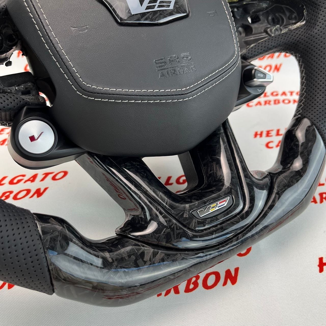 Full Custom 2023 Cadillac CT5-V Blackwing OEM Steering Wheel - Image 5